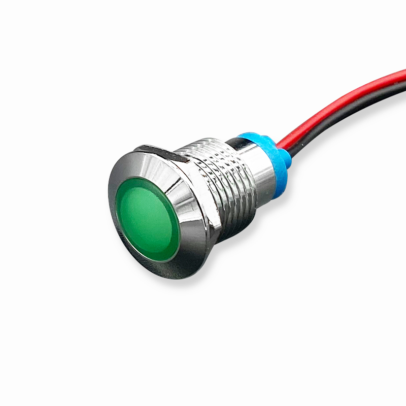Металл 12 мм 220V24V12V6V сигнальная лампа с проводом водонепроницаемый индикатор