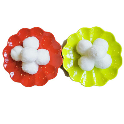 white color recycled polyester staple fiber ball