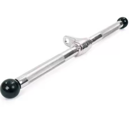 Gym Accessories Training Cable Attachment Pro Solid Chrome With Rubber Ends Triceps