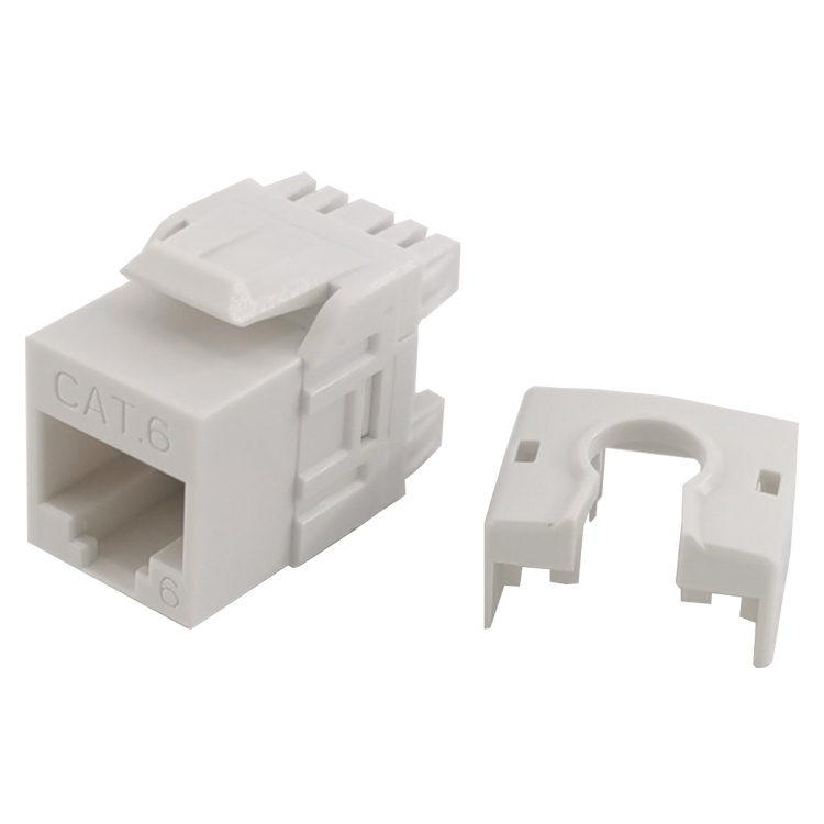 DG-KJ035-C6 AMP RJ45 гнездовой разъем UTP Cat6 180 градусов Keystone Jack для патч-панель, лицевая панель