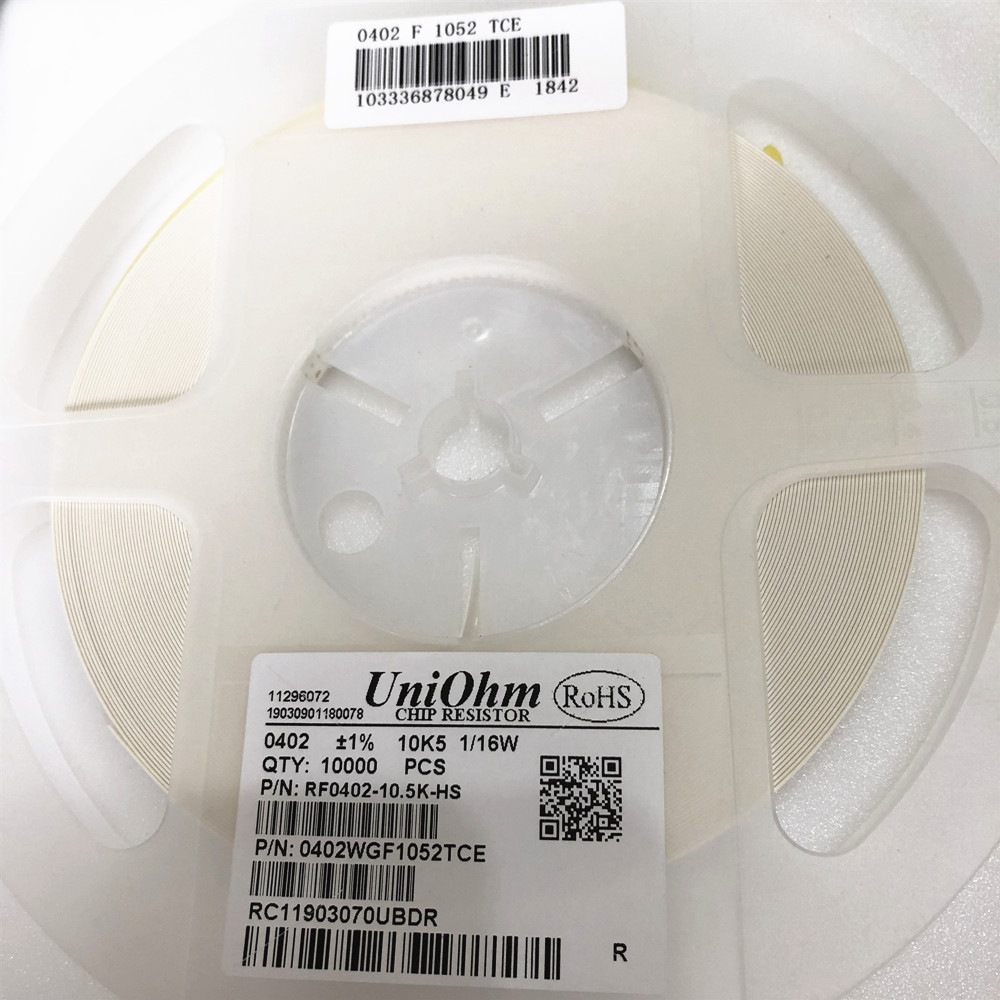 Резистор с чипом SMD, сопротивление 0201 0402 0603 0805 1206 1% серийный BOM IC, цена, 10K5 1/16 Вт