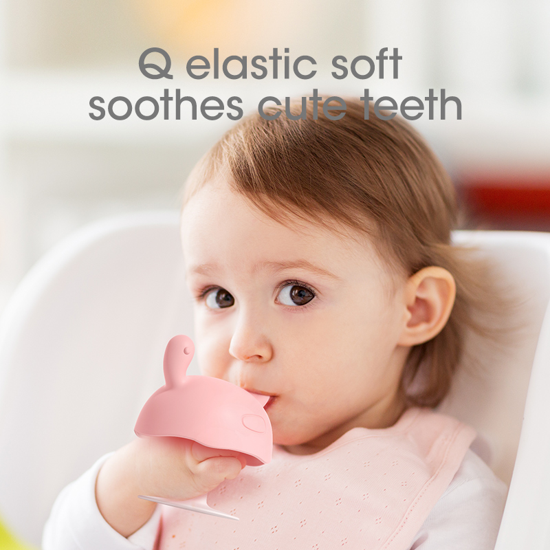 Eco-friendly Silicone Baby Soothing Teether Infant Mushroom Teething Toy