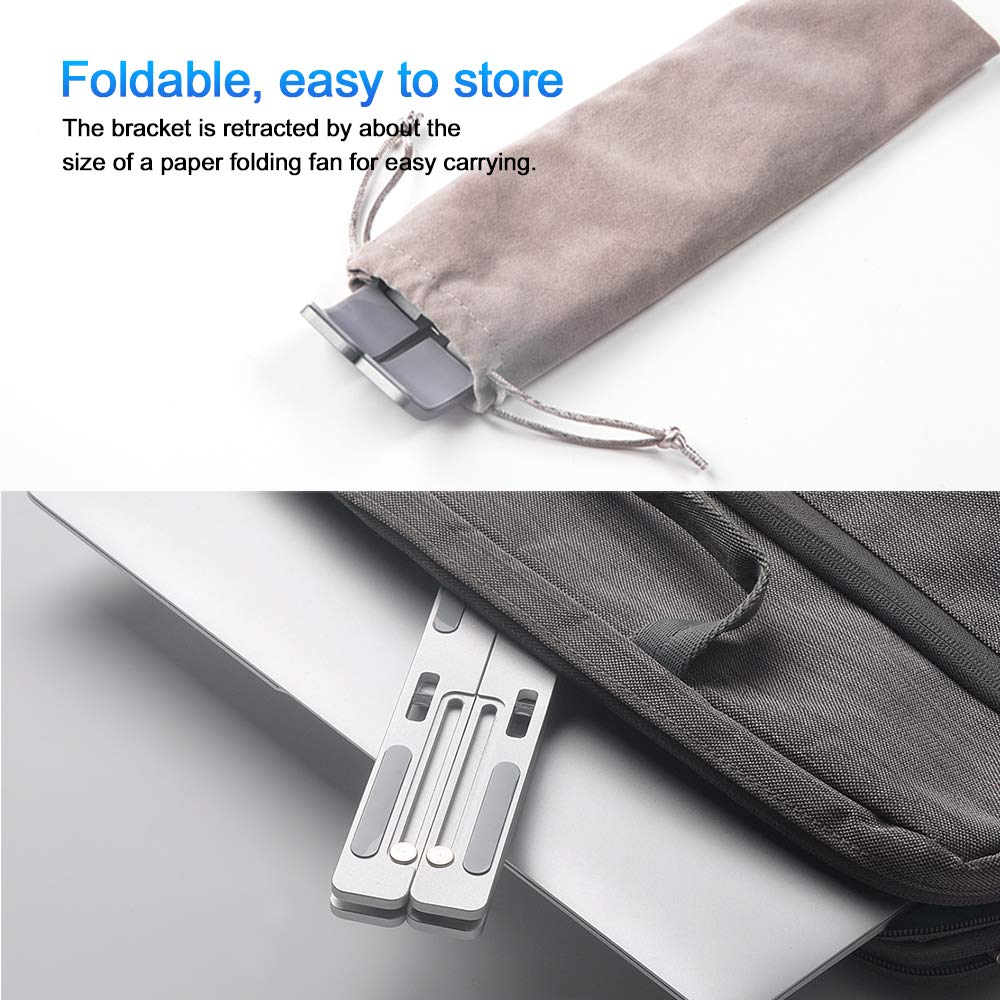 2020 Foldable Laptop table folding invisible metal aluminum laptop stand