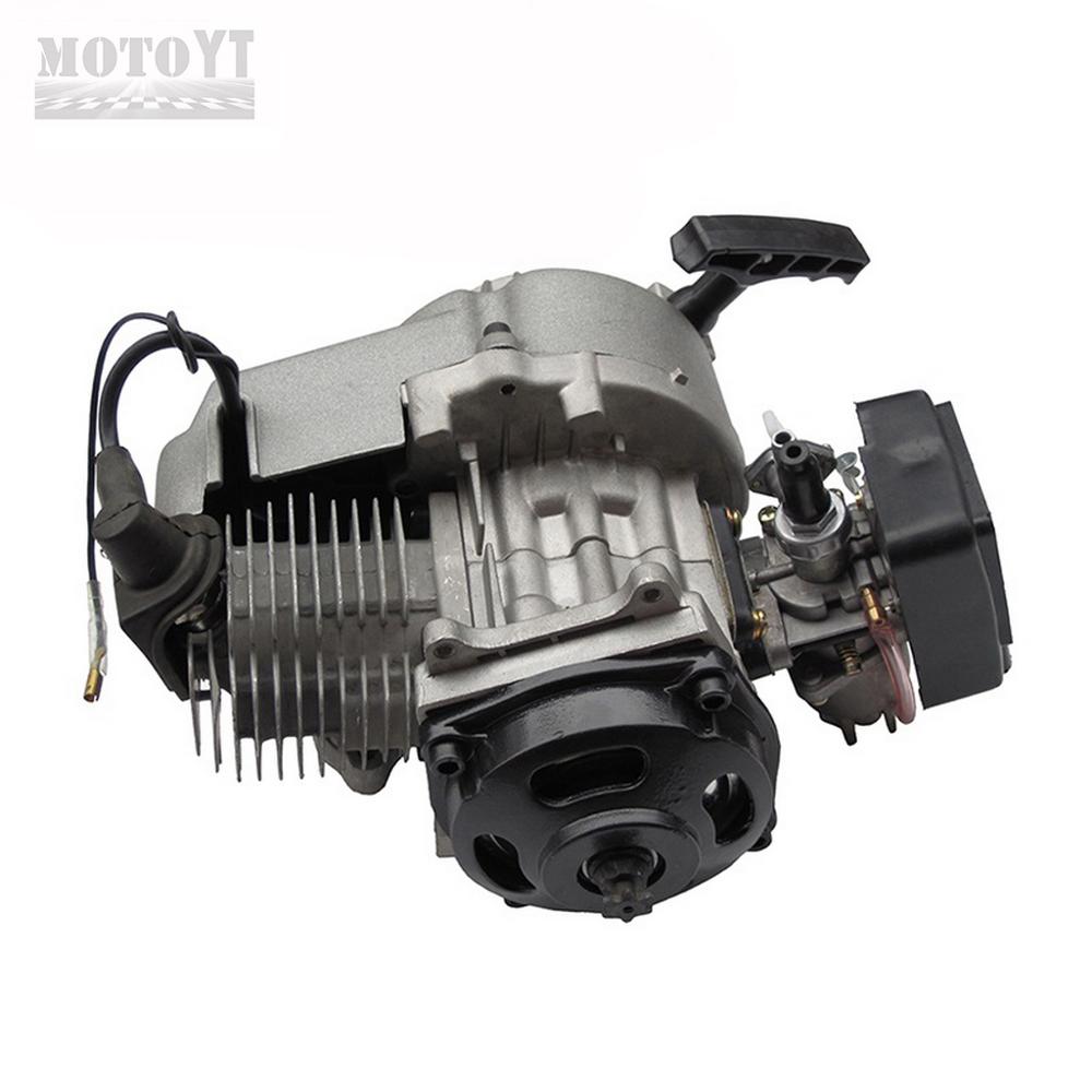49cc 2 нажимом запуска двигателя 40-6 Мини карманный мини Quad Dirt Bike ATV багги