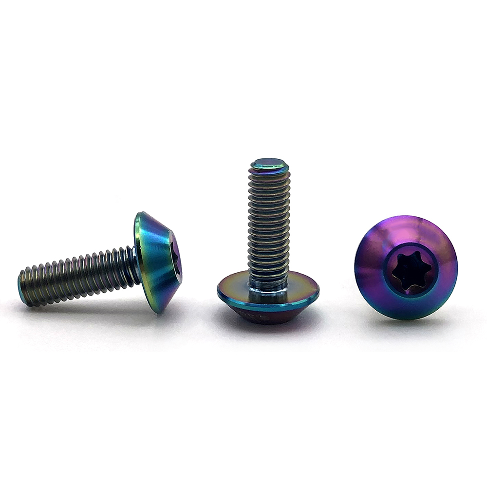 Titanium Screw M3 M4 M5 M6 M8 M10 Titanium Torx Button Head Screw Machine Titanium Screw