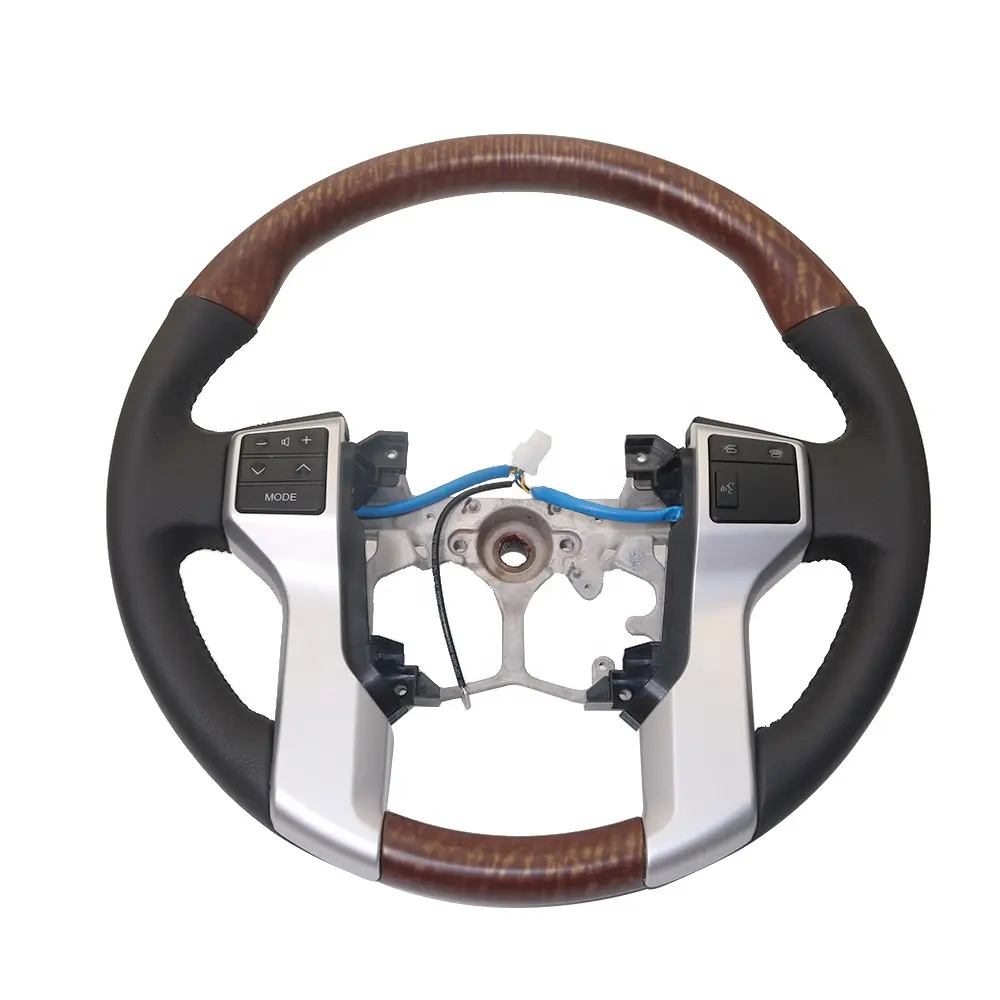 Aluminium Alloy Steering Wheel OE Style Accessories with switch for Toyota Land Prado 2010-2017