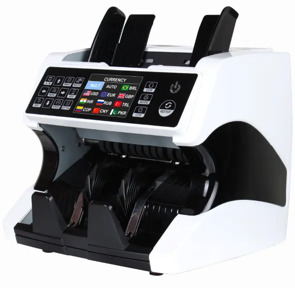 AL-920 Top Loading  Dual CIS Money Detector Mix Value Counter Cash Counting Machine