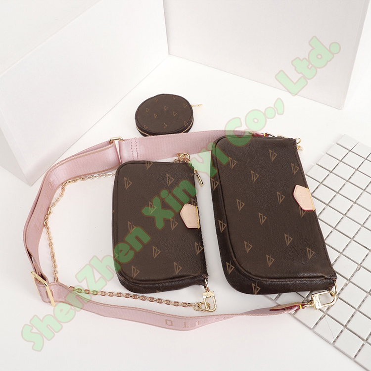 Carteras/Bols Muj 3 PCS Leather Mini Sling Designer Crossbody Messenger Handbags Ladies Women Hand Bags Set