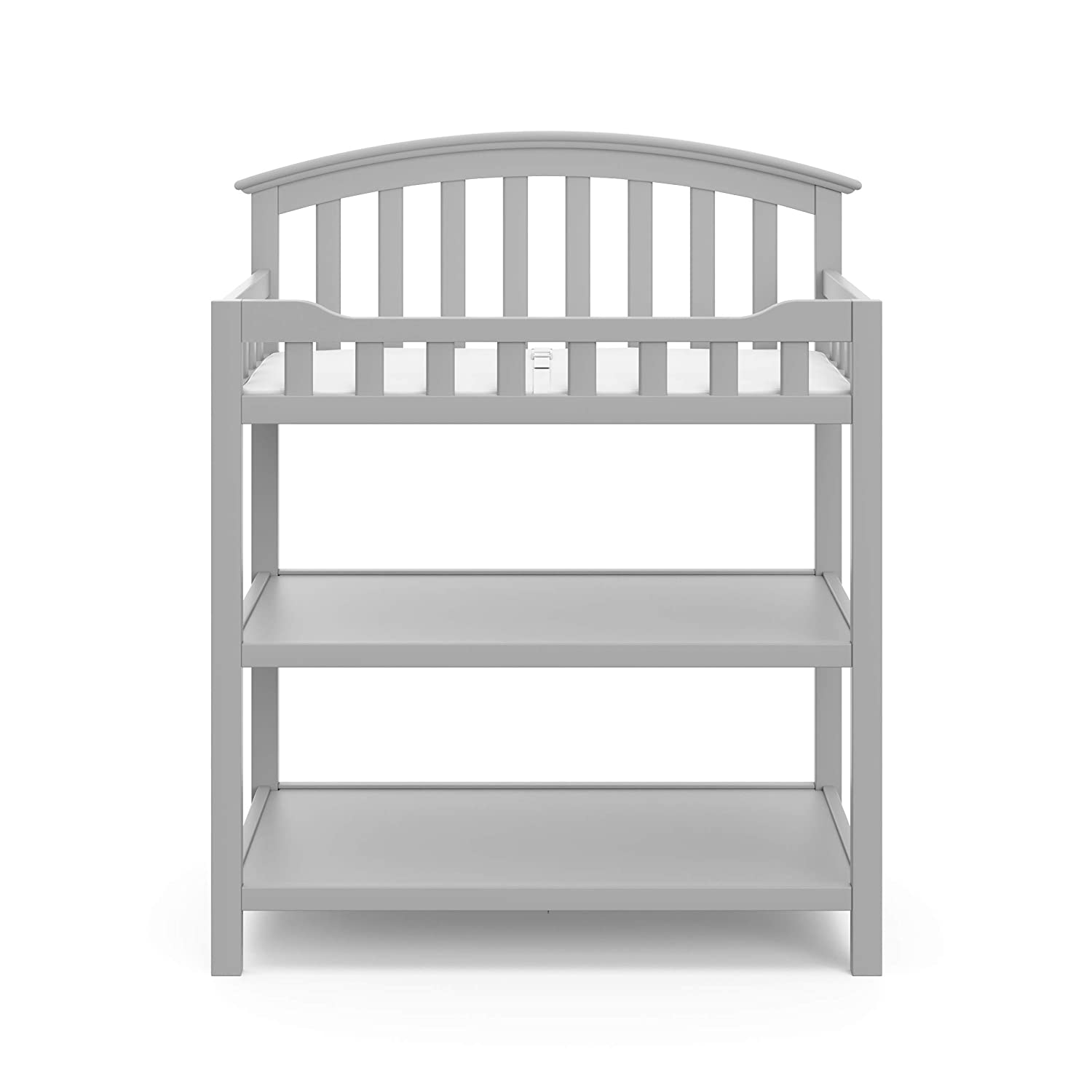 Changing Table Pebble Gray, Multi Storage Nursery Changing Table for Infants