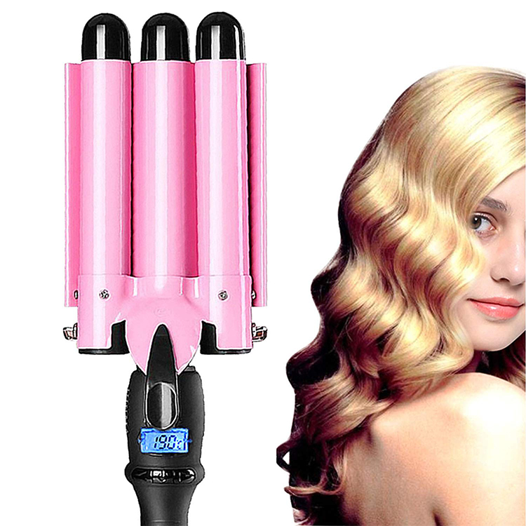 ЖК Три ствола styler 100% керамическая волна Магия Волос бигуди