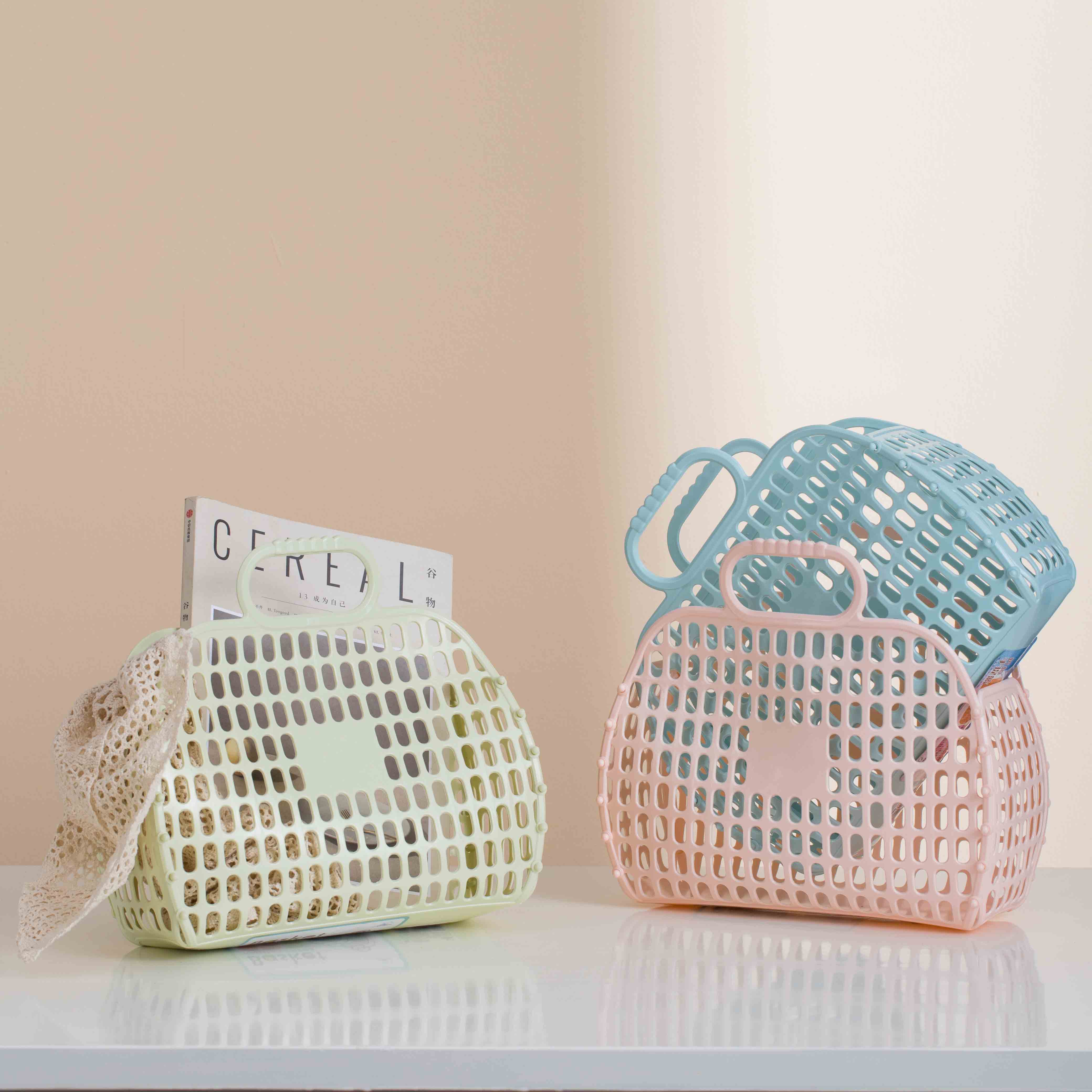 2021 Hot Sale household Shopping Basket Picnic Portable Basket Factory Wholesale