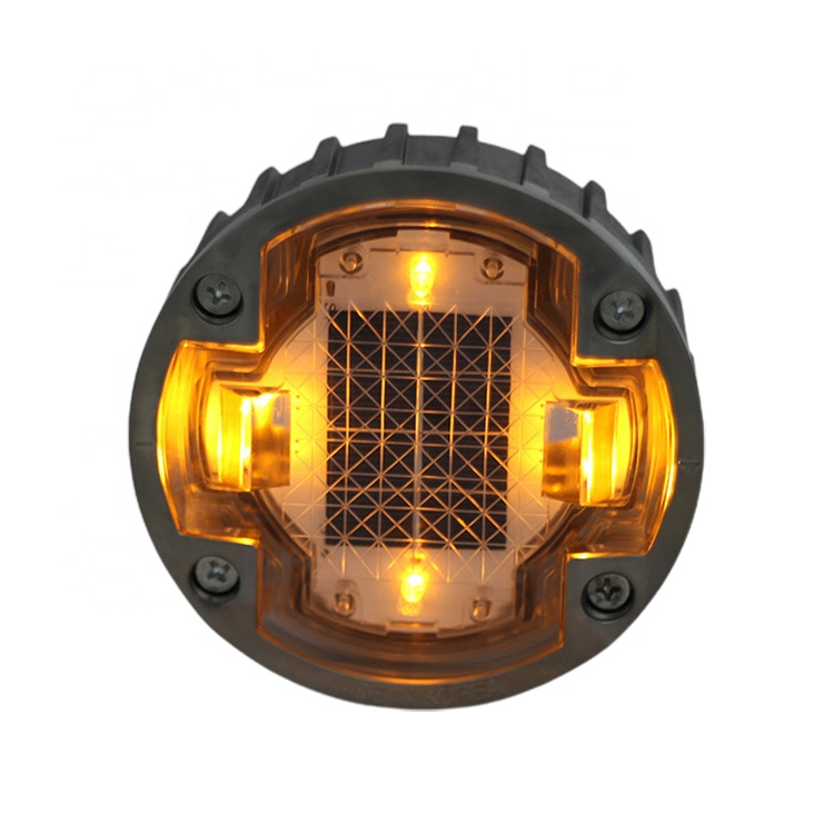 Synchronous flashing solar powered road stud embedded led cat eye lane lights