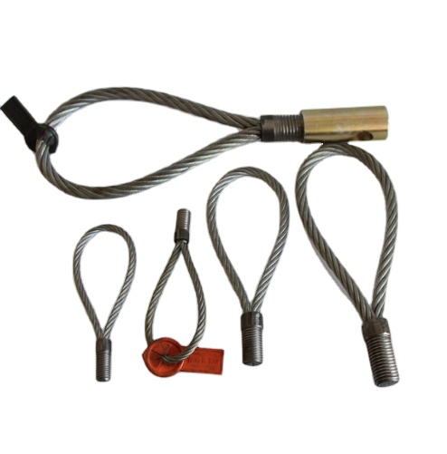 Wire rope cable loop lifting construction parts cast-in cable