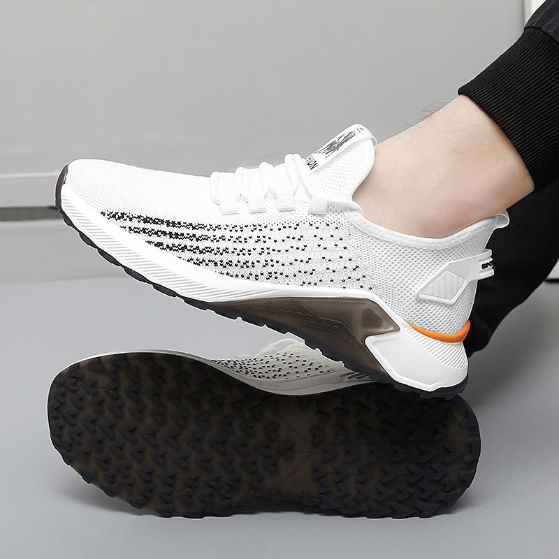 High quality casual footwear for men uk sneakers custom summer breathable OEM mens shoes designer traction sole tennis shoes