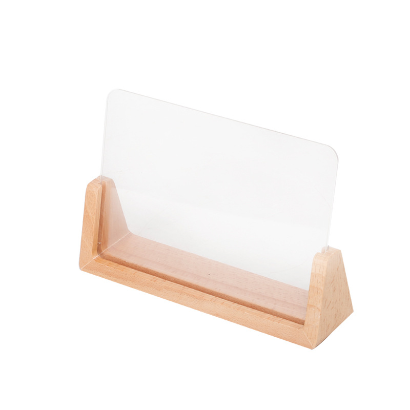 Creative Wooden 6-inch 7-inch U-shaped Photo Frame, Wooden Acrylic Photo Setting Table, European-style Photo Frame Solid Wood