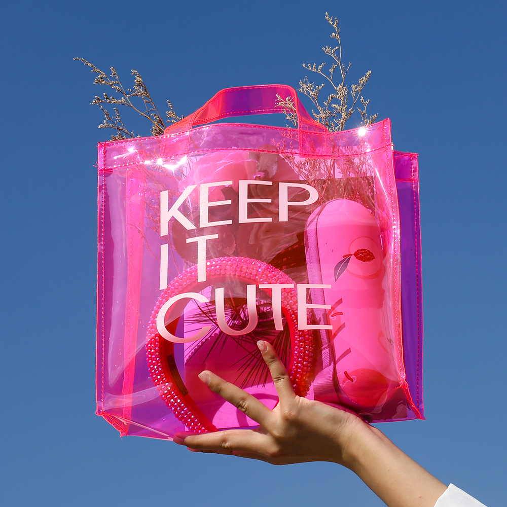 Ins Hot Recommended Fashion Spring/Summer Bag Casual Ladies Hand Bag Pvc Transparent Square Underarm Jelly Tote Women Handbag