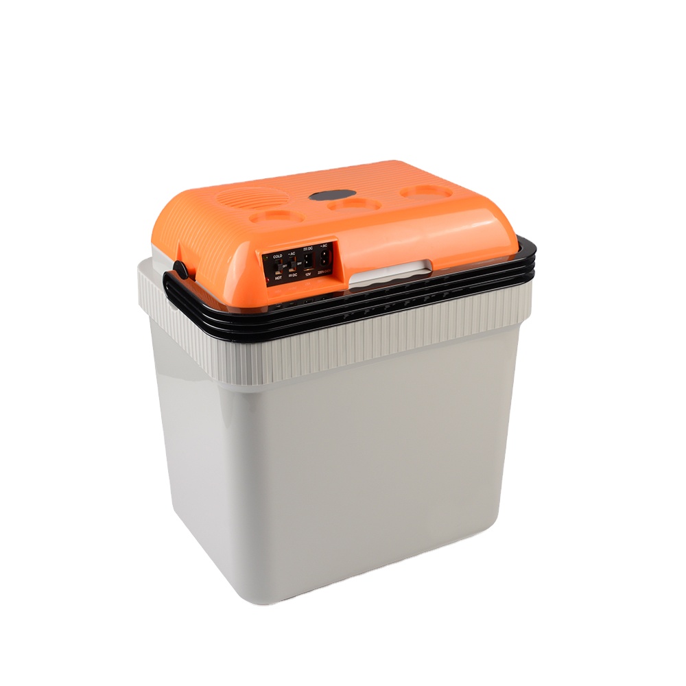 fast cooling 24 liter cooler 12v icebox outdoor icebox portable electric fish ice cool box