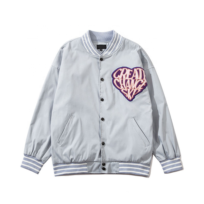 Men's Spring Jackets OEM Customized Oversize Loose Plus Size Clothing,Vintage bomber men jackets