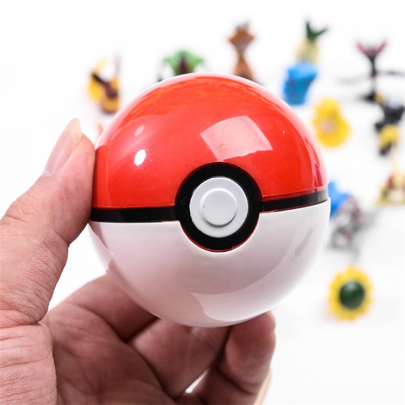 Pokeball Figures Toys Cartoon PVC Action Figure Model Dolls Toys Gift for Kids Figure Set