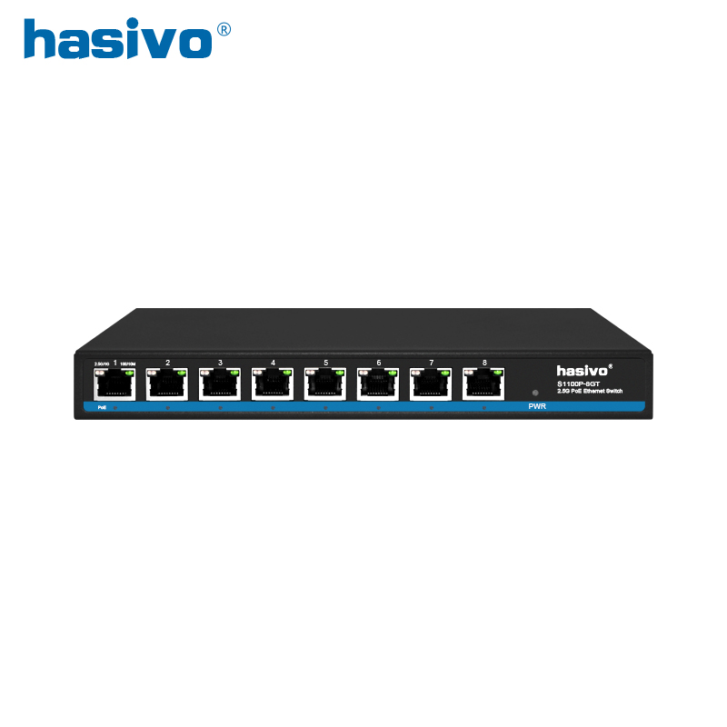 8 портов 2,5G стандарт Ethernet POE / None коммутатор питания через Ethernet слой 2