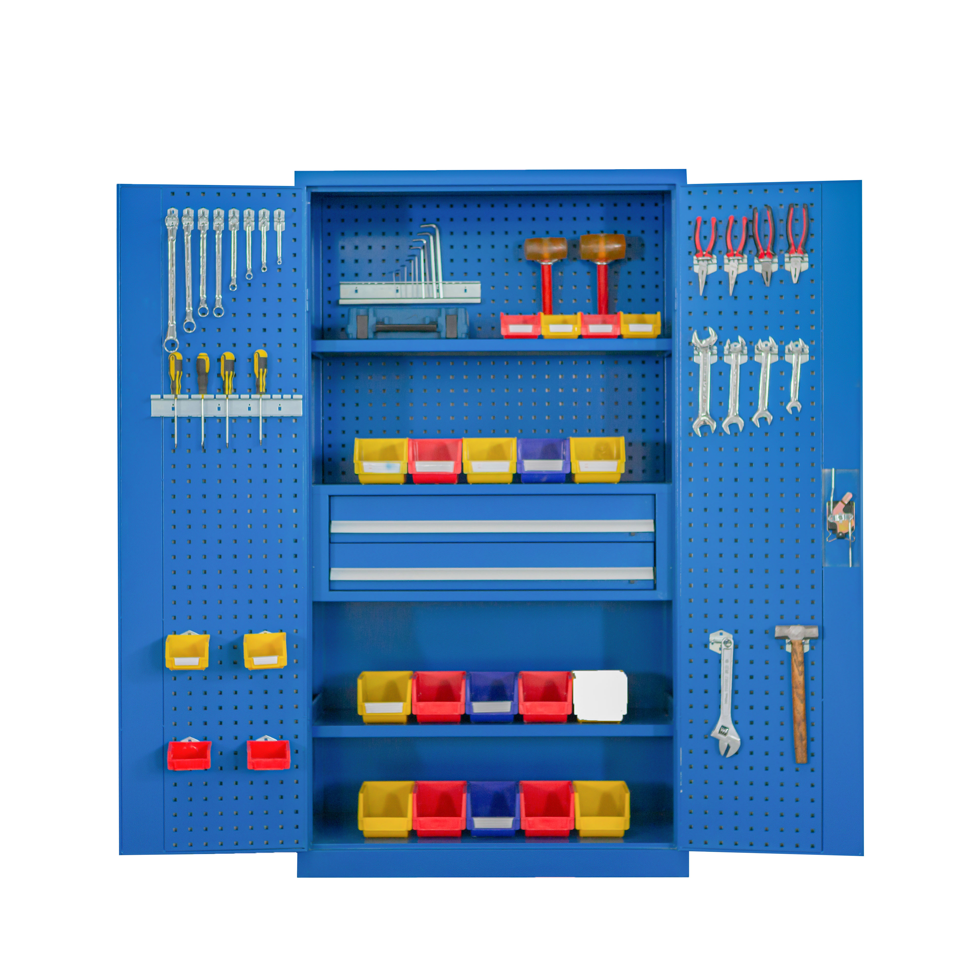 space saving Metal Tool Cabinet Metal Tool Cabinet Drawer slide rail two drawer steel tool cabine