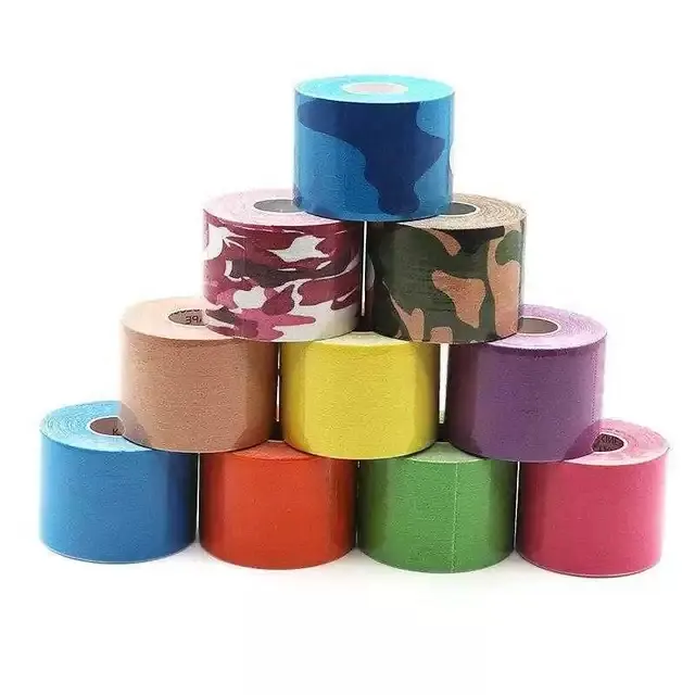 YTL-J001 Kinesiology Tape For Physical Therapy Sports Athletes Latex Free Elastic Water Resistant Kinetic Uncut Kinesiology Tape