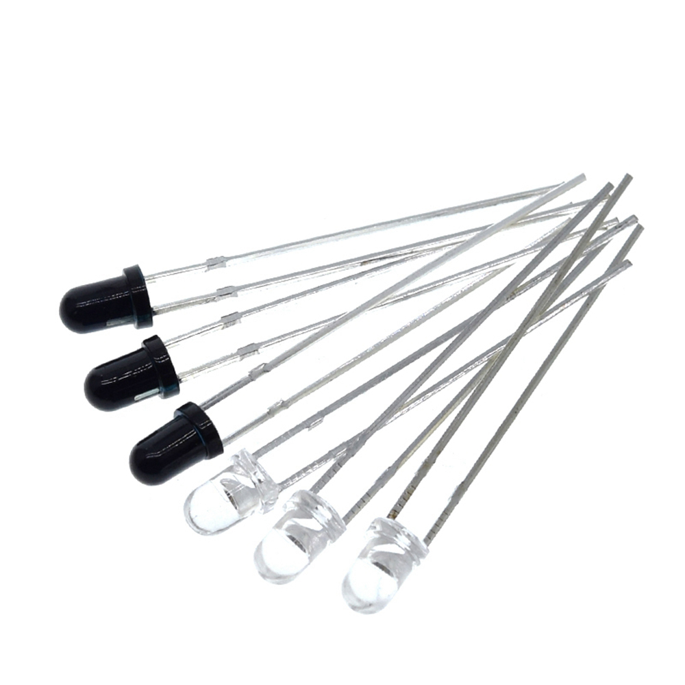 3mm 5mm 940nm LEDs Infrared Emitter and IR Receiver Diode Diodes 301A for arduino