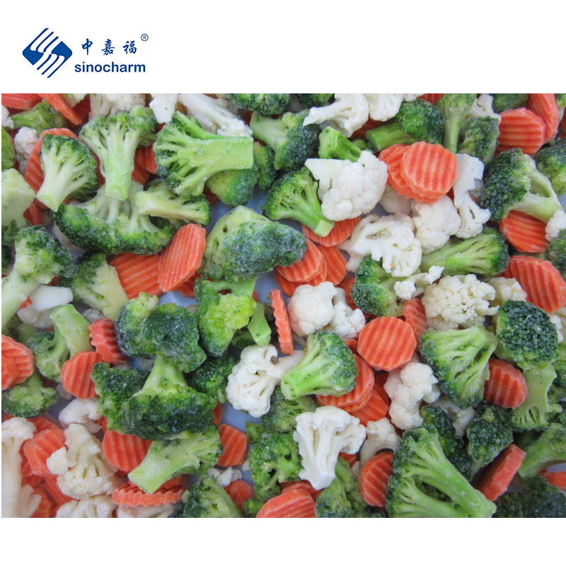 Sinocharm Frozen Carrot Green Peas beans Vegetables Frozen Mixed Vegetables