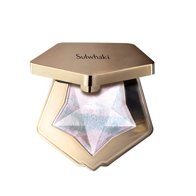 OEM Vegan Glitter Diamond Custom Star Shape Highlighter Makeup Palette Private Label
