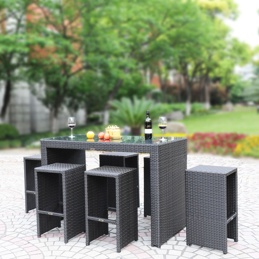 Topgreen Aluminum Rattan Sofa Set Luxury Wicker Garden Furniture Patio Outdoor Furniture Set