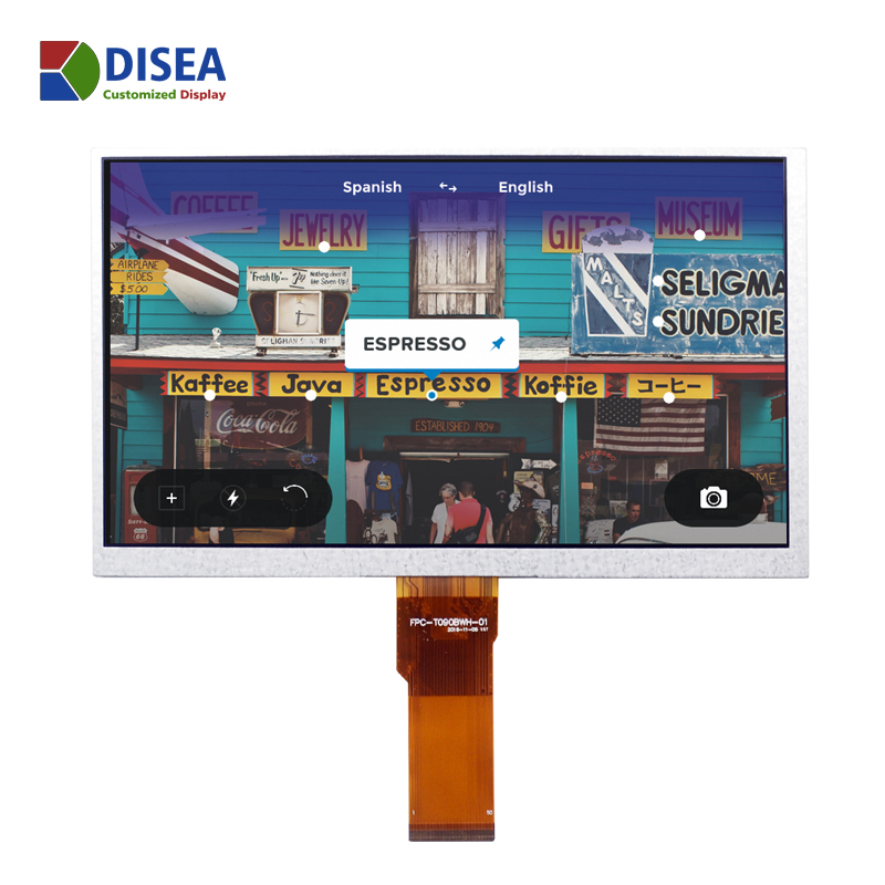 DISEA индивидуальные 800x480 RGB888 солнечное считывание высокой яркости 9,0 дюймов TFT ЖК-модули с TN/NW типа для снаружи