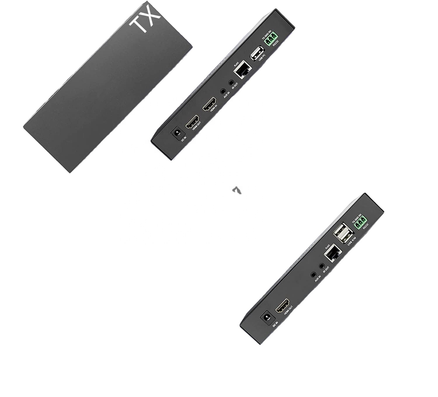 4K 30 HD-MI приемник по IP, CAT5e / 6 Ethernet соединение матрицы KVM