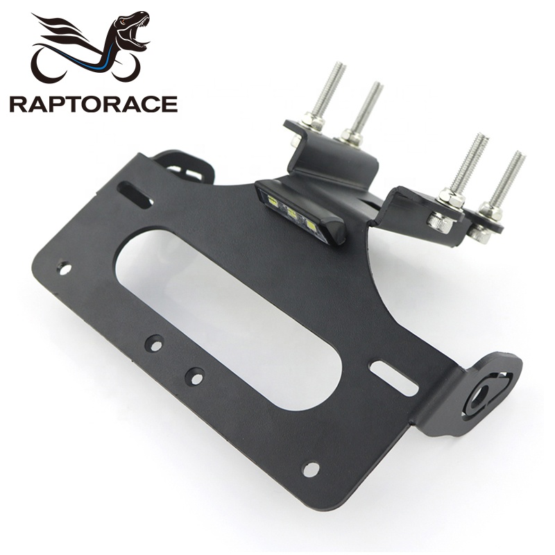Raptorace fit for YAMAHA FZ-07 MT- 07 2014-2021aftermarket aluminum number license plate holder fender eliminator tail tidy