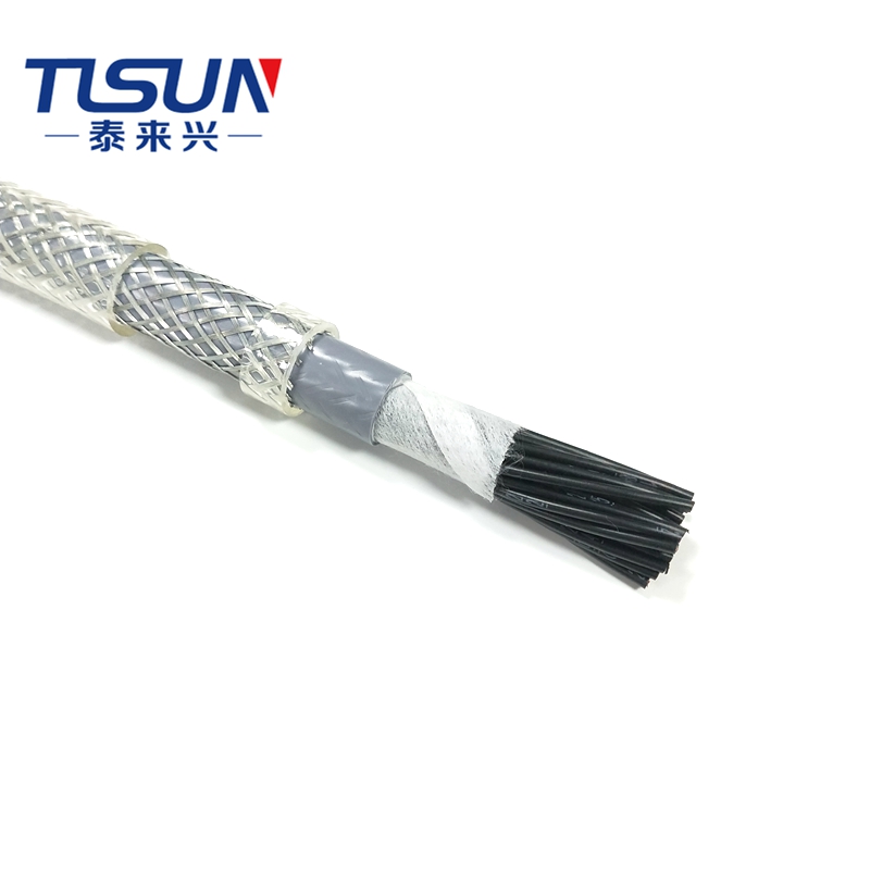 30C0. 5mm2 гибкий стальной провод плетеный SY кабель управления SY прозрачный ПВХ провод кабель
