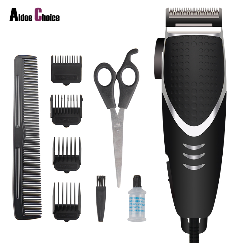Professional Low Price Quiet Hair Cut Machine Hair Trimmer Man Wired AC Power String Trimmer Electric Barber Hair Clipper 5W