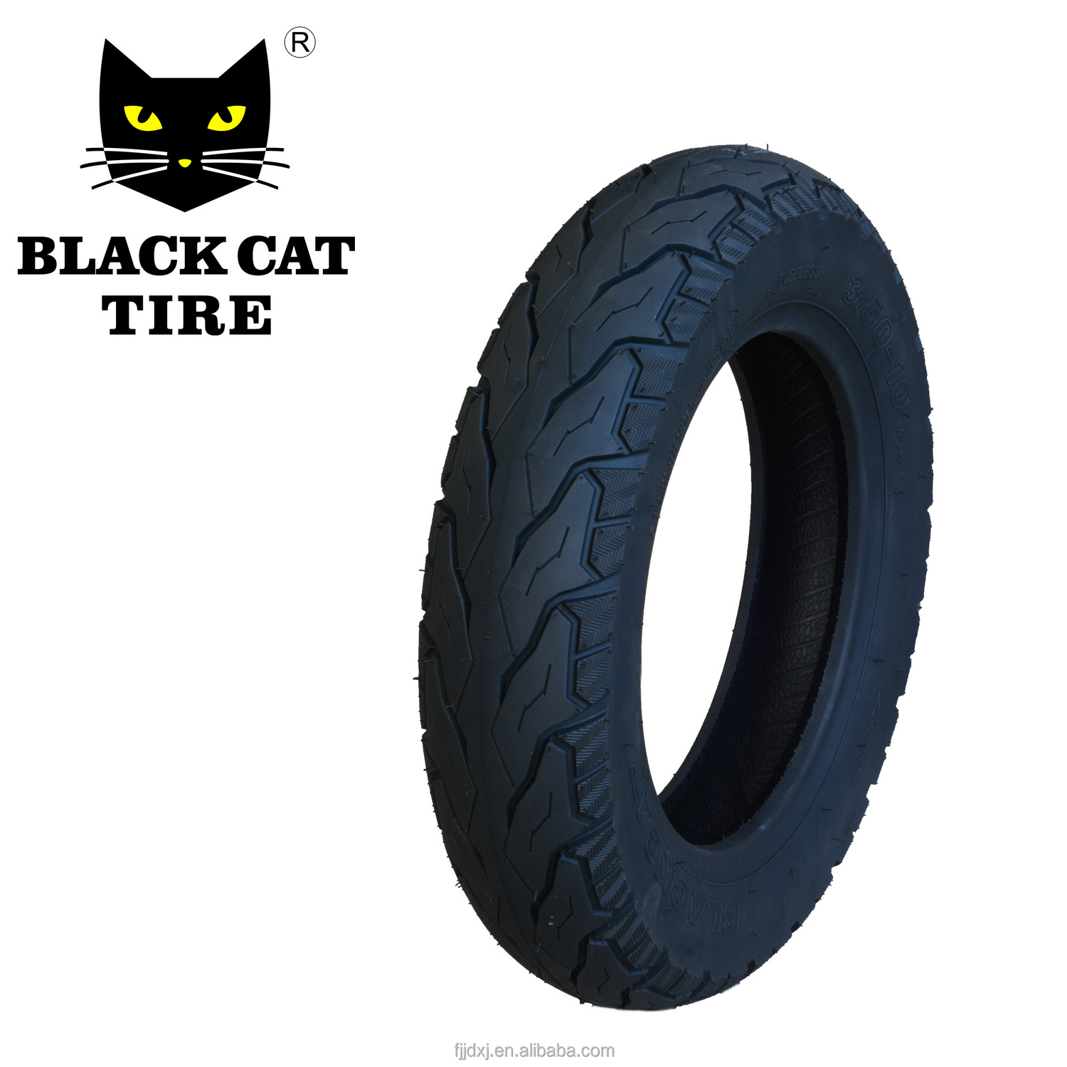 Шина Black Cat 3,50-10 51J 4PR бескамерная мотоциклетная шина