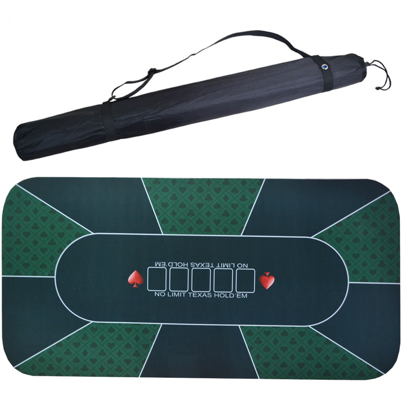 1.2m Deluxe Suede Rubber Texas Foldable Poker Place Card Mat Including Carry Bag