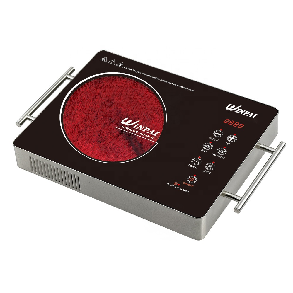Hot Selling Single Burner 220V 2200W Stainless Steel Housing Infrared Ceramic Cooker