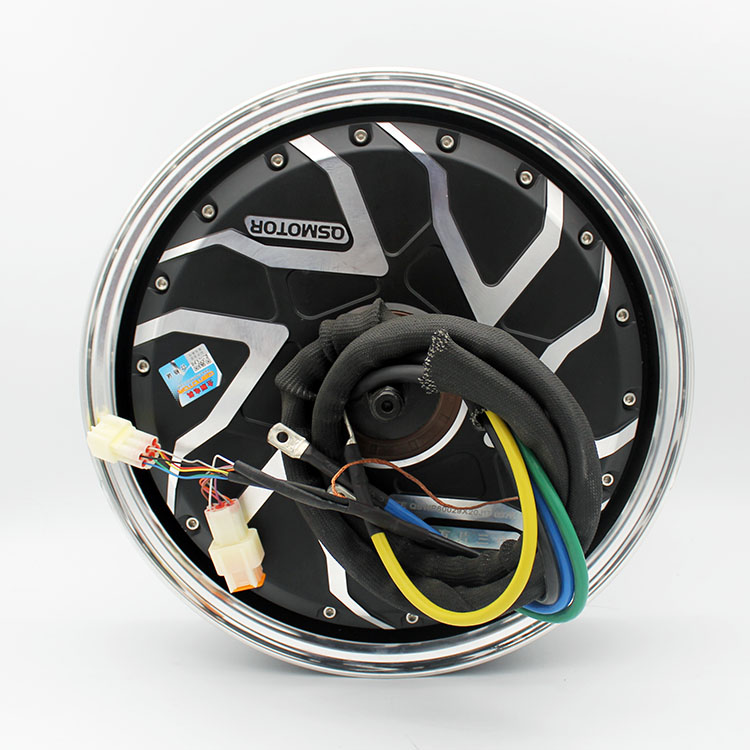 Qsmotor 13 "8000 Вт 48-120 в электрический мотоцикл Скутер дуга Магнитный стальной двойной Холл бесщеточный высокоскоростной двигатель постоянного тока