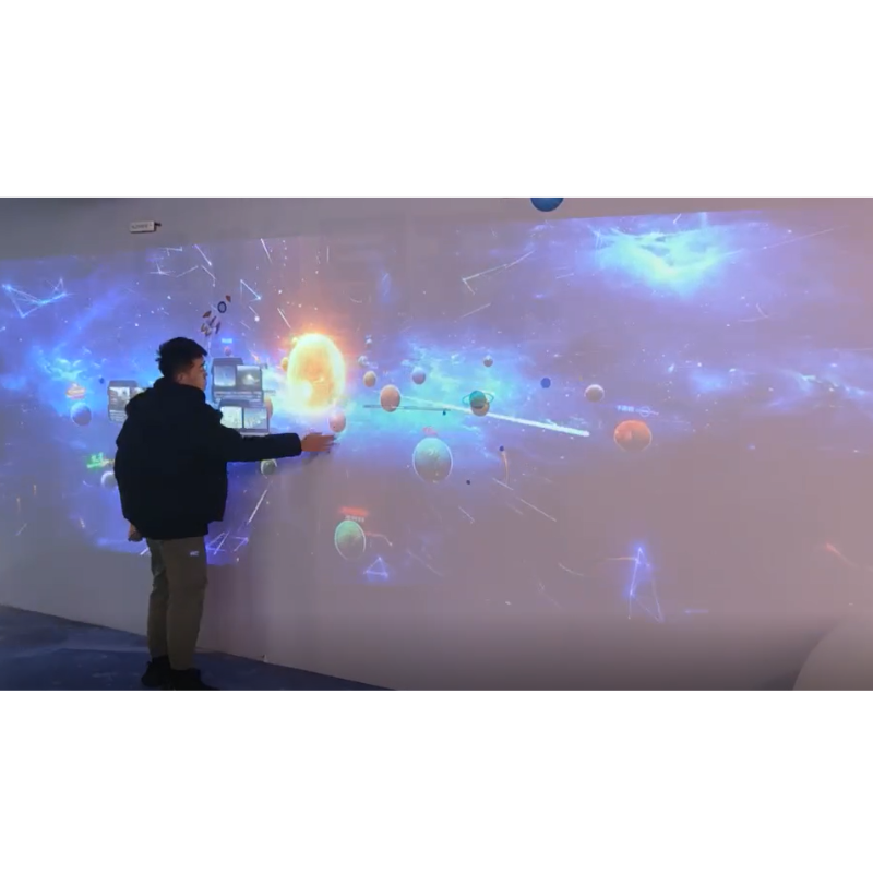 Interactive projection room mapping projector interactive wall system