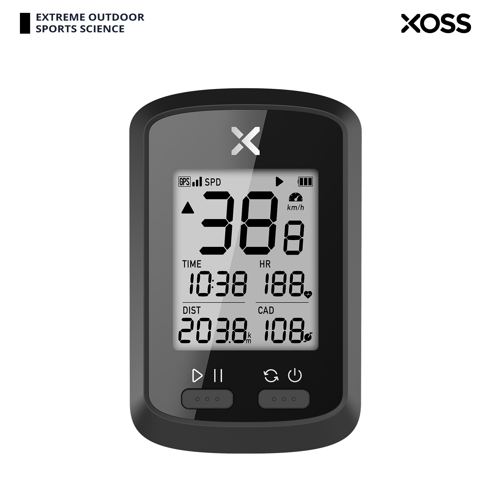 Беспроводной GPS дорожный велосипедный компьютер XOSS G +, цифровой спидометр «кошачий глаз» с ЖК-дисплеем, одометр для горного велосипеда
