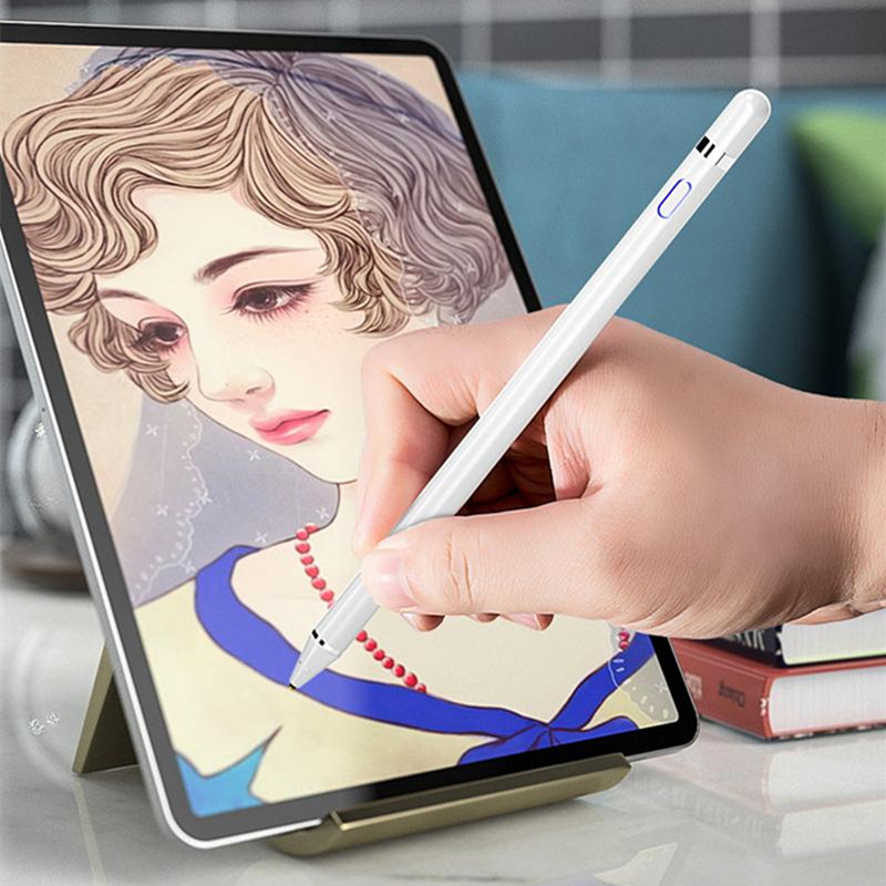 Перезаряжаемый Цифровой Металлический емкостный активный стилус для android iOS iPad iPhone