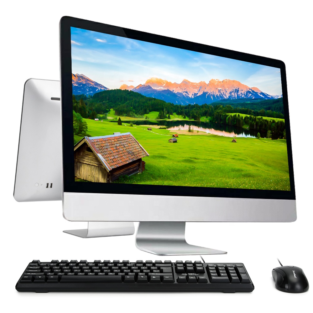 2021 Самый дешевый OEM 19 дюймов I3 I5 моноблок Barebone сенсорный экран все в одном ПК Оперативная память 4 ГБ 8 ГБ SSD 128 г 256 ГБ Офис Бизнес настольный компьютер