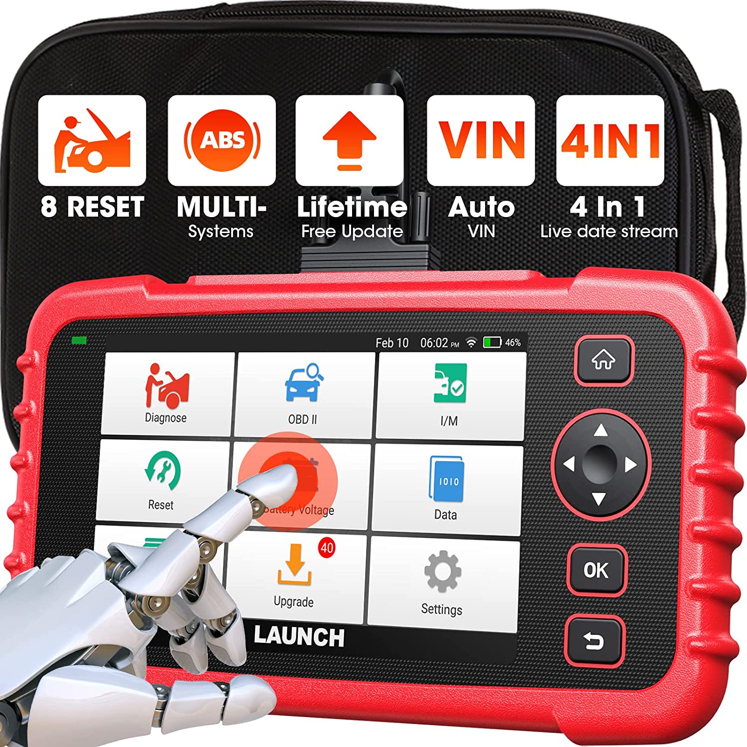 2022 launch crp129 crp129x crp evo 129 129x 129e hd obd2 автомобильный диагностический инструмент, Премиум тестер, Автомобильный сканер