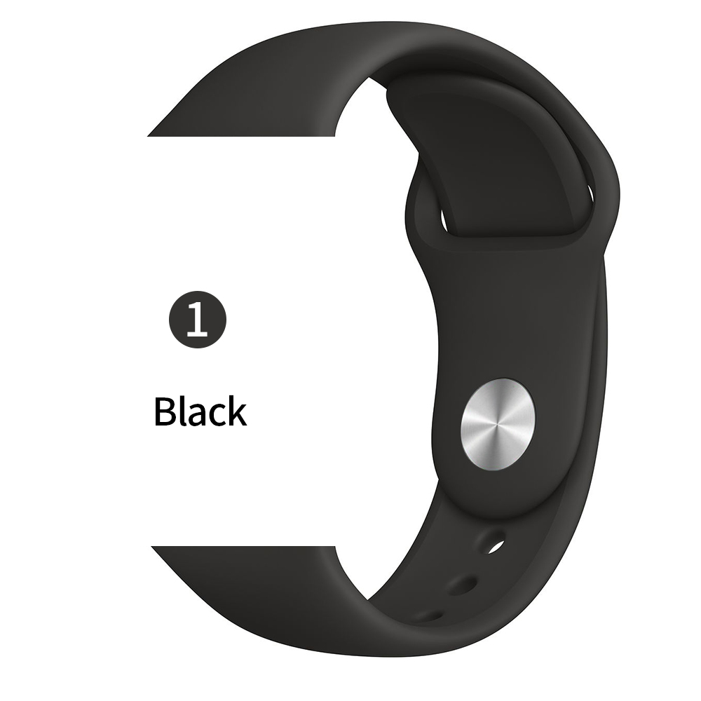 Ремешок OULUCCI силиконовый для Apple Watch band 42 мм/38 мм/44 мм/40 мм, резиновый браслет для iwatch 4 3 2 1, по заводской цене