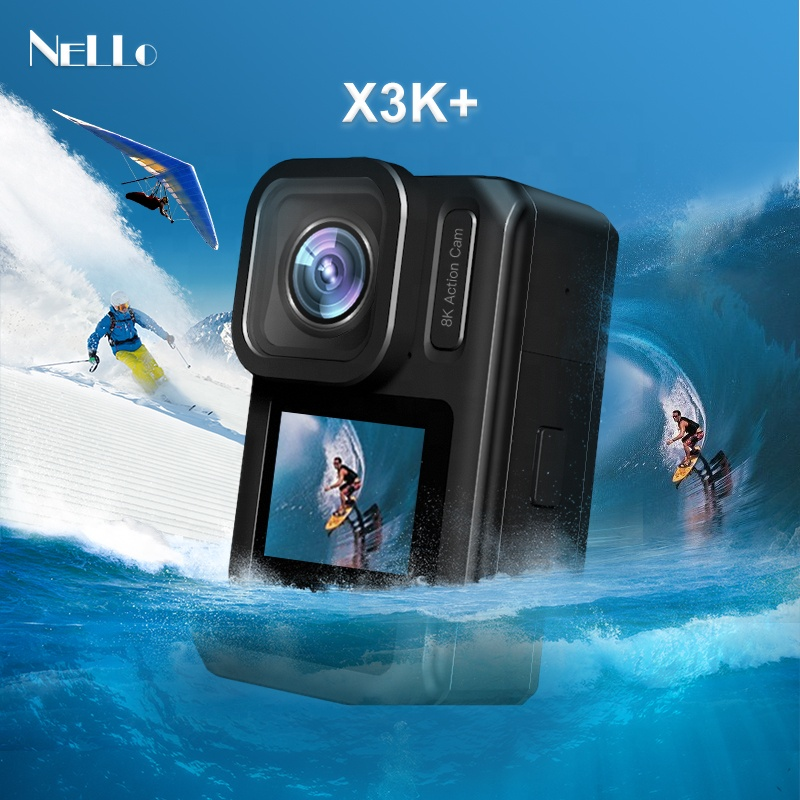 Спортивная водонепроницаемая Экшн-камера 8K с чипсетом Ambarella, GPS, для дайвинга, езды на велосипеде, серфинга, плавания, как Gopro 10