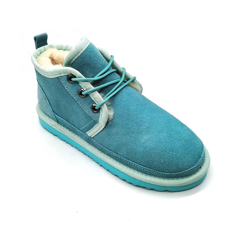 Winter fashion women's shoes warm wool furry snow boots plush flat casual boots