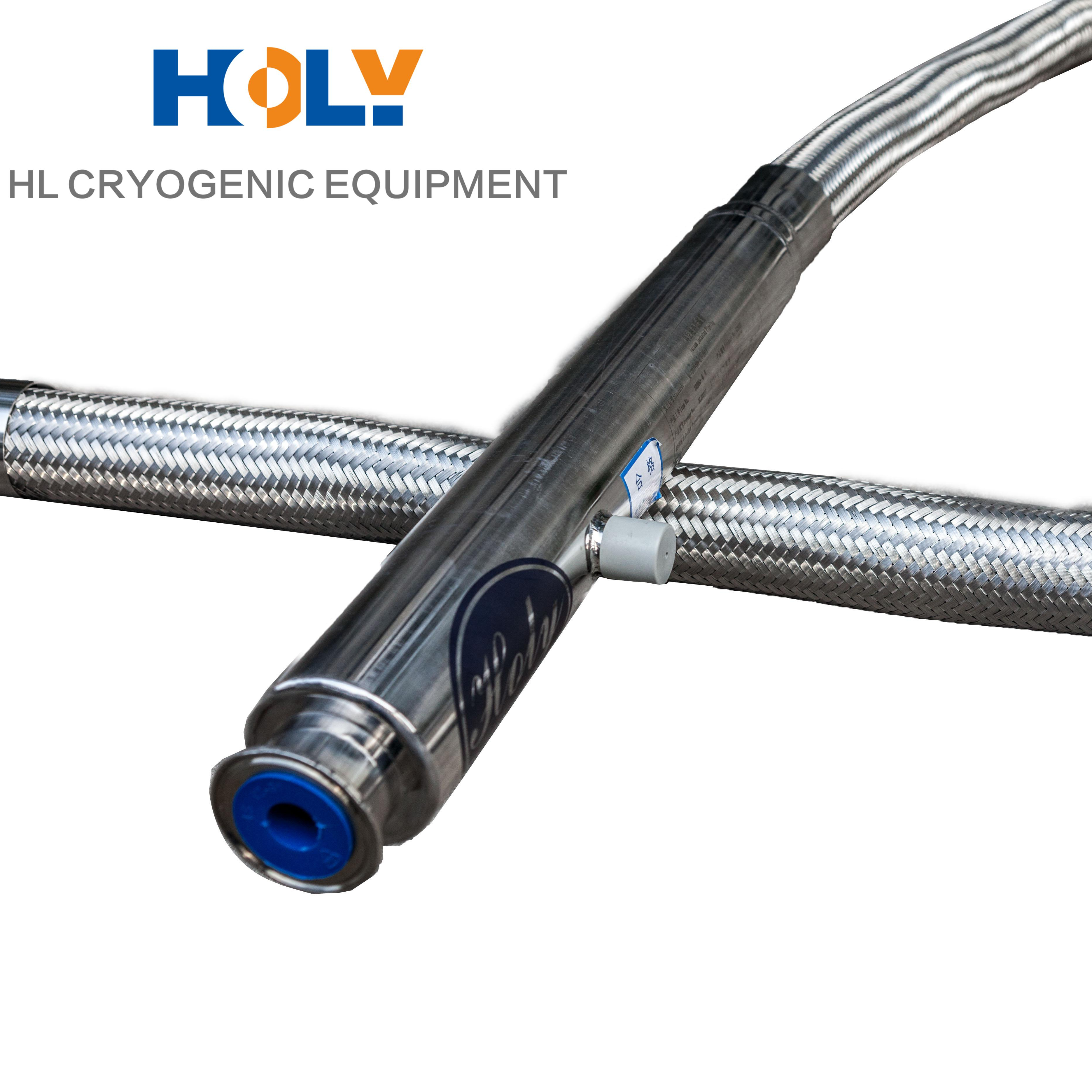 ASME & CE DN10-25 (3/8-1 дюйма), вакуумный криогенный гибкий шланг вакуумного байонетного типа с зажимами