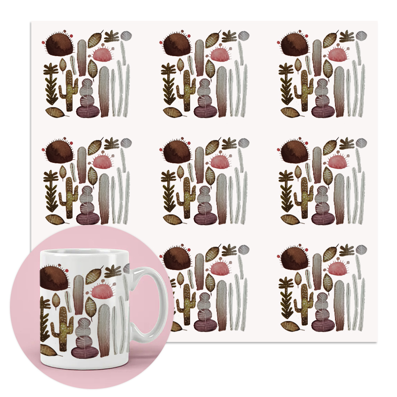 Foshan Yincai Factory Wholesale Water Transfer Decal 50*70cm Strong Three-dimensional Water Transfer Decal Printing for Mug Cup