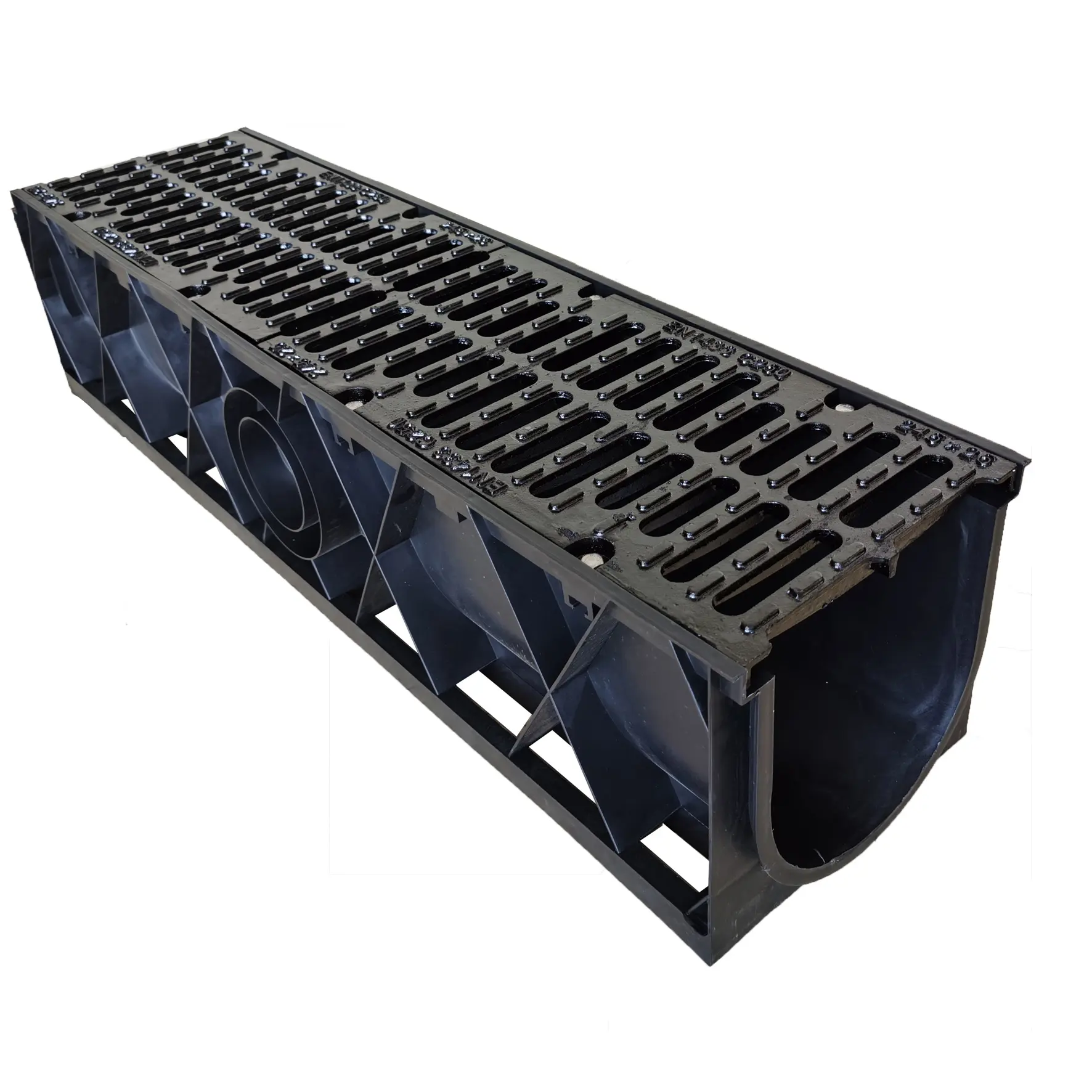 High quality HDPE plastic drain Channel and Grate drainage channel for driveway for outdoor